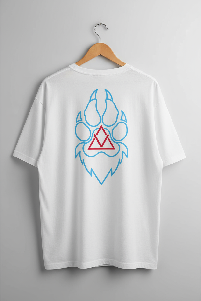 Shadowpaw Geometric Paw Oversized T-shirt
