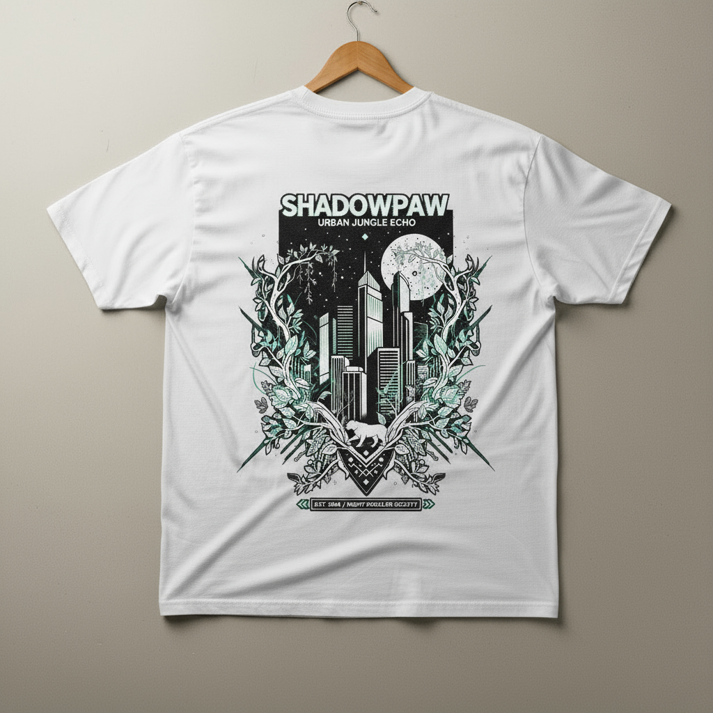 Shadowpaw Urban Jungle Echo Oversized Tee
